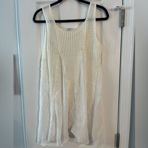 Elan Cream Knit Beach Coverup